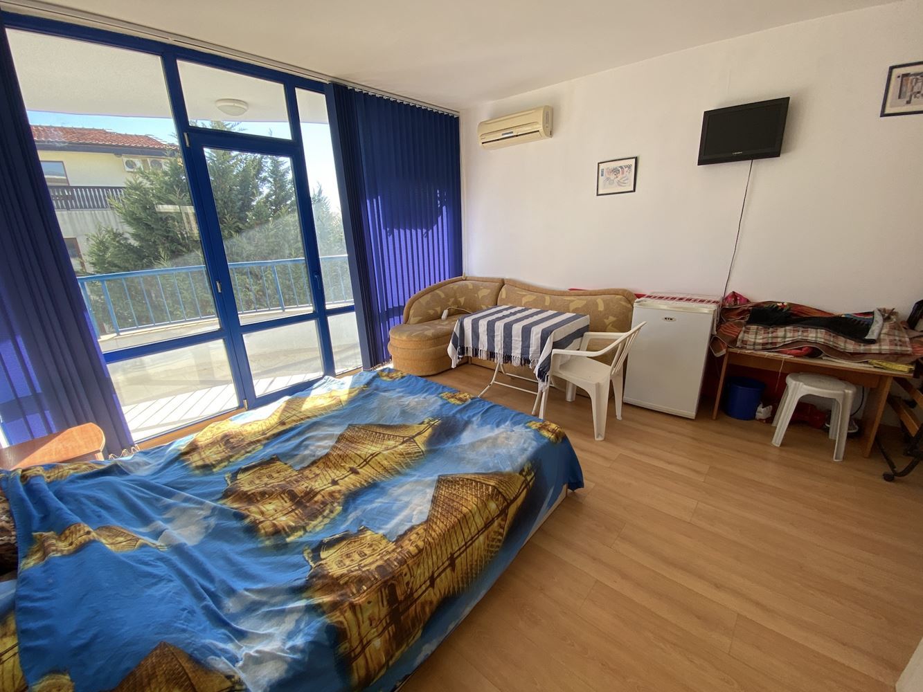 Едностаен апартамент с гледка море в комплекс "Блу Марин"