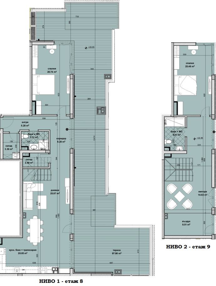 Ексклузивен тристаен мезонет с панорамна тераса в нова сграда в ж.к. Славейков – простор, лукс и престиж в Бургас