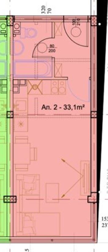 Практично студио без такса поддръжка в Равда – отличен избор за постоянно живеене или като инвестиция