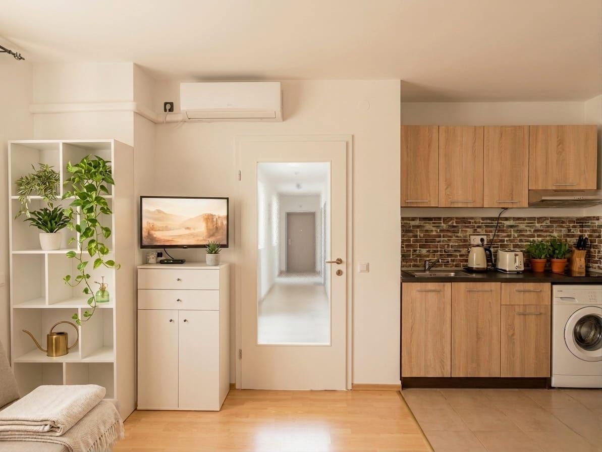 Уютно студио с гледка към градина - отлична възможност за живеене в Слънчев бряг