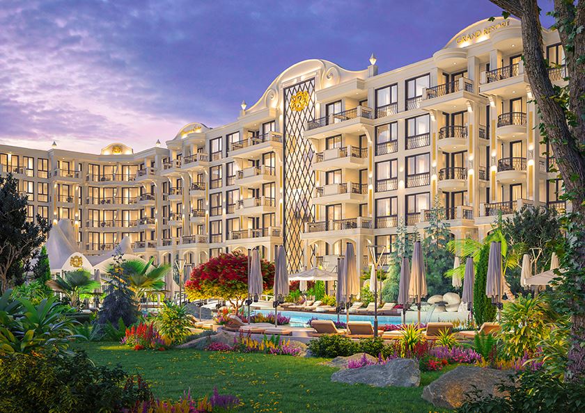 Уютен двустаен апартамент в луксозен комплекс в Слънчев бряг