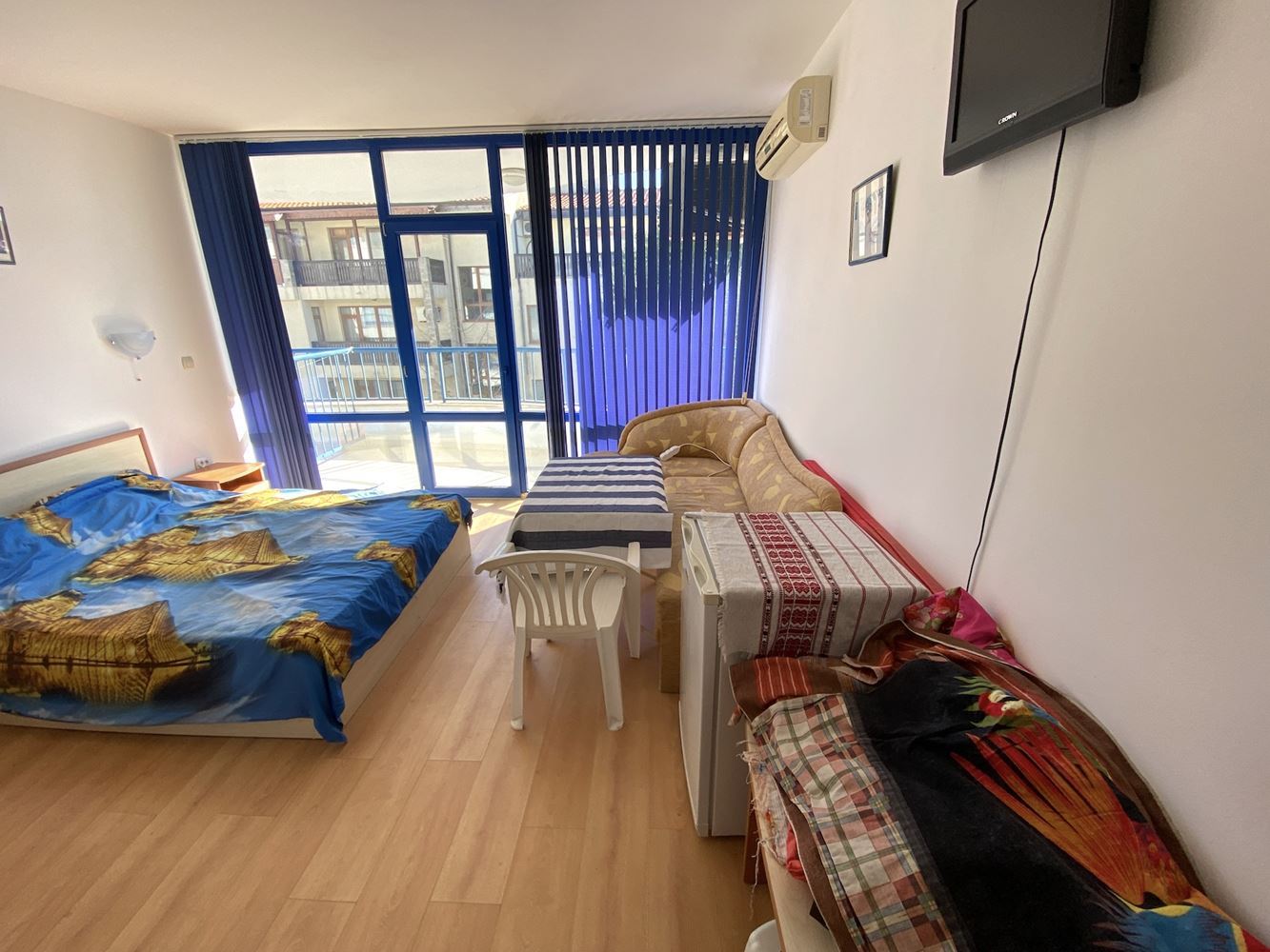 Едностаен апартамент с гледка море в комплекс "Блу Марин"