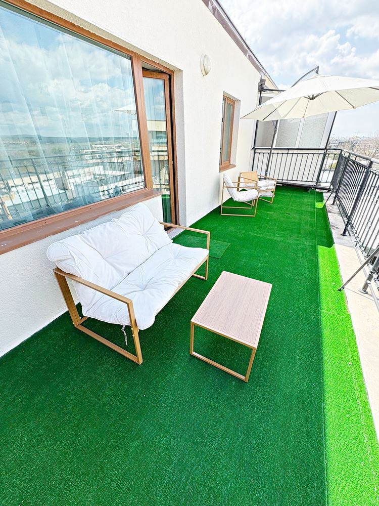 Стилен двустаен апартамент с ниска такса поддръжка в отличен комплекс в Слънчев бряг – готов за нанасяне или инвестиция