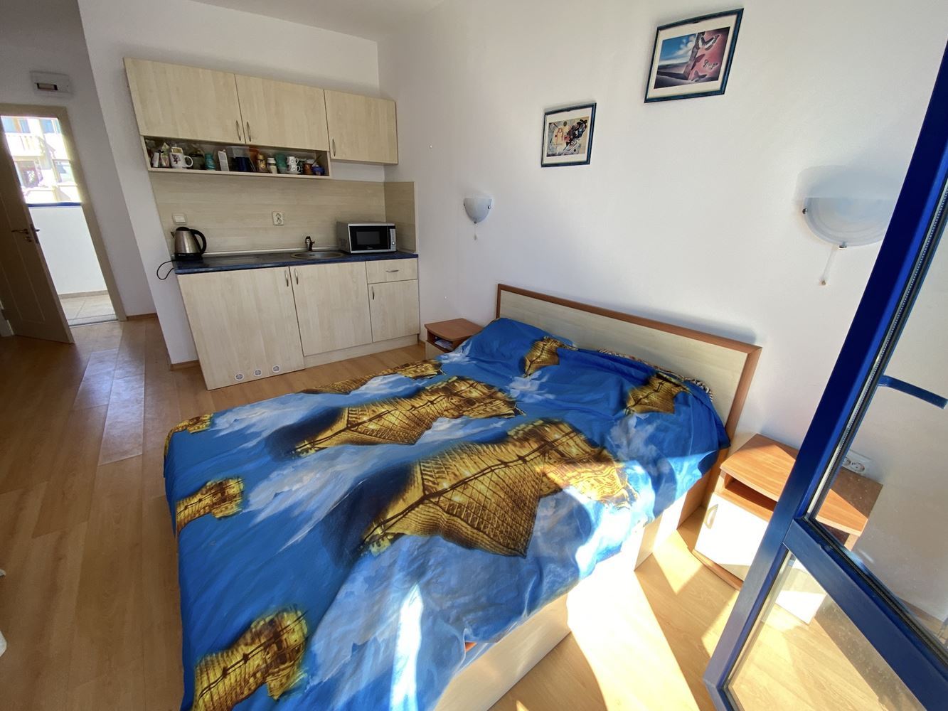 Едностаен апартамент с гледка море в комплекс "Блу Марин"