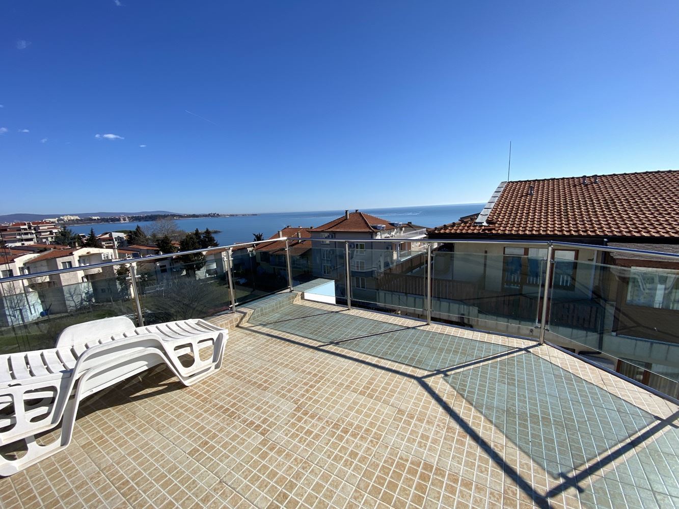 Едностаен апартамент с гледка море в комплекс "Блу Марин"