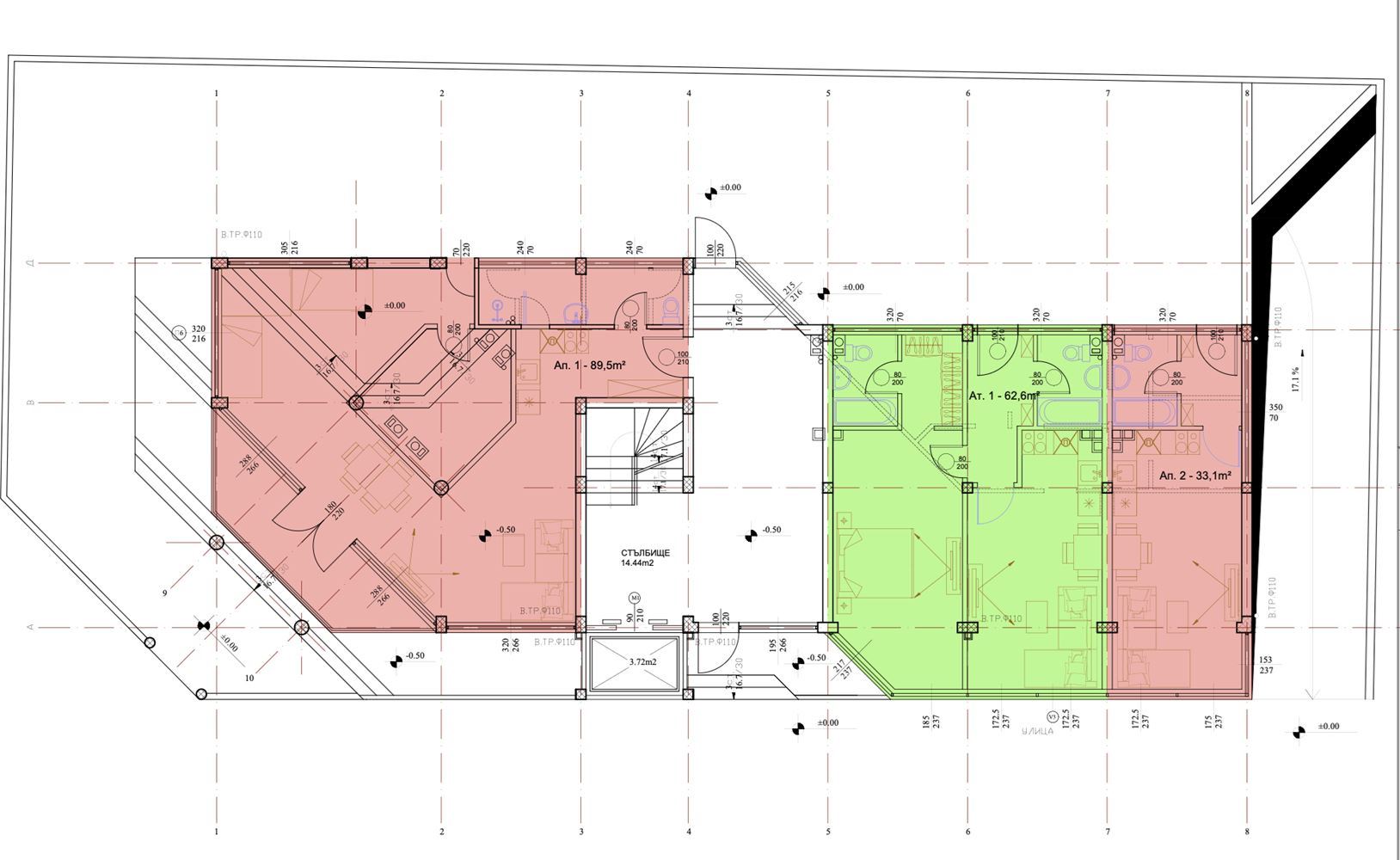 Просторен двустаен апартамент в тиха и привлекателна локация в Равда