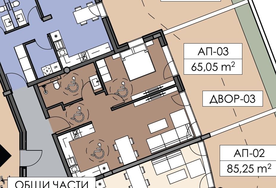 Двустаен апартамент с личен двор в Несебър – уникална локация до Морската градина и Южния плаж