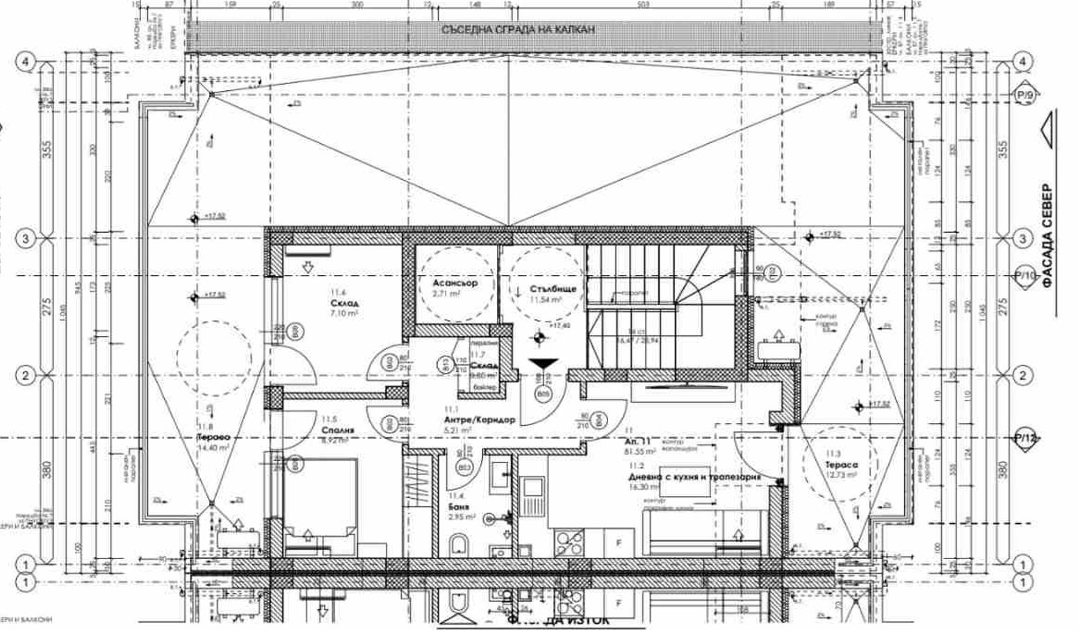 Панорамен апартамент над града – просторен двустаен апартамент с две тераси и усещане за свобода