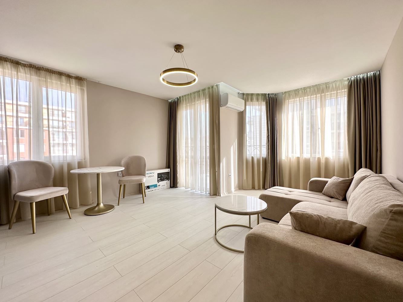 Уютен двустаен апартамент с гледка към басейн и зелени площи в Слънчев бряг – готов за ползване