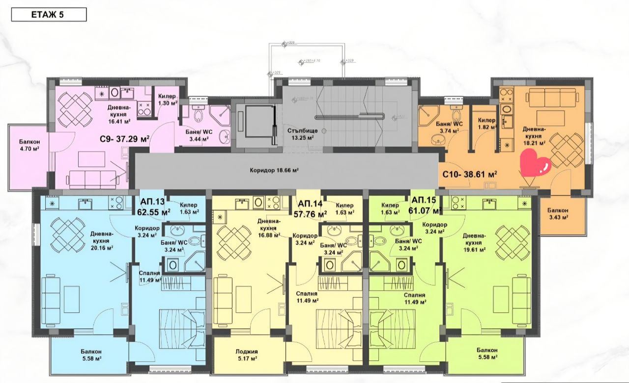 Студио без такса поддръжка в Слънчев бряг – комфорт и удобство само на няколко минути от морето