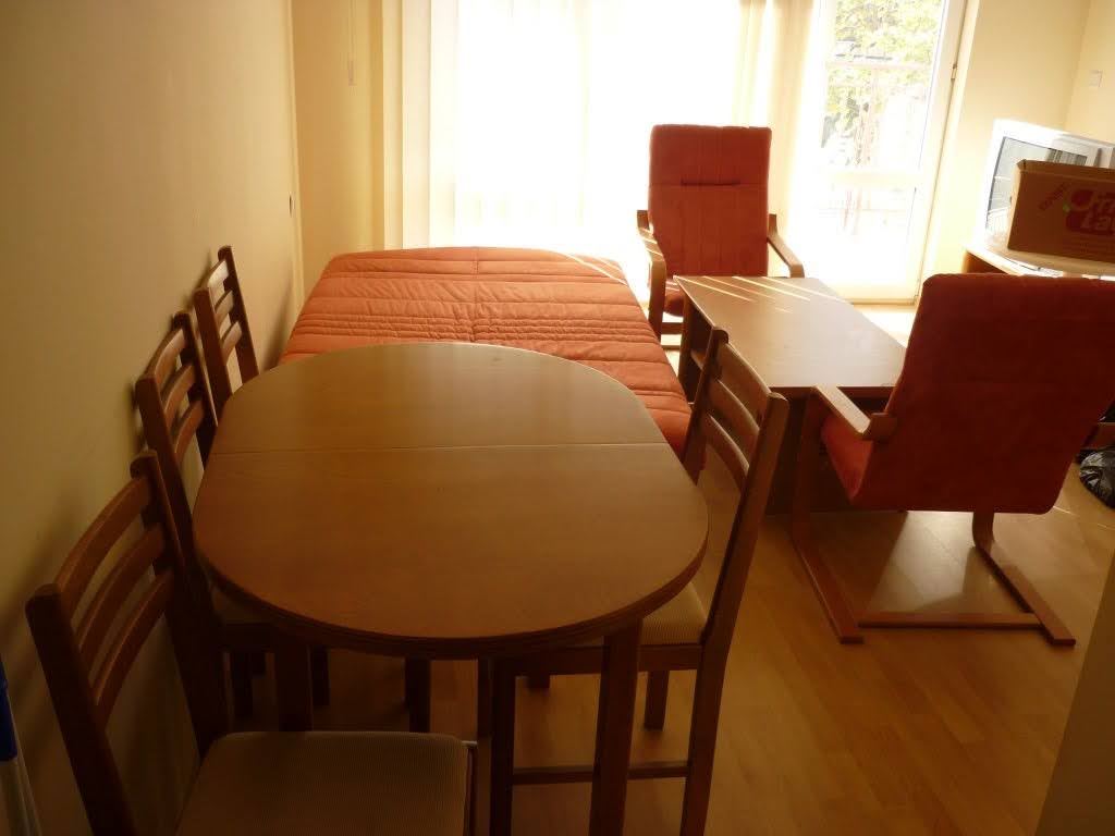 Обзаведен двустаен апартамент на първа линия с морска гледка в Елените